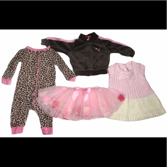 Girls Lot Tutu Jacket PJ Dress 0-3M - Picture 1 of 8